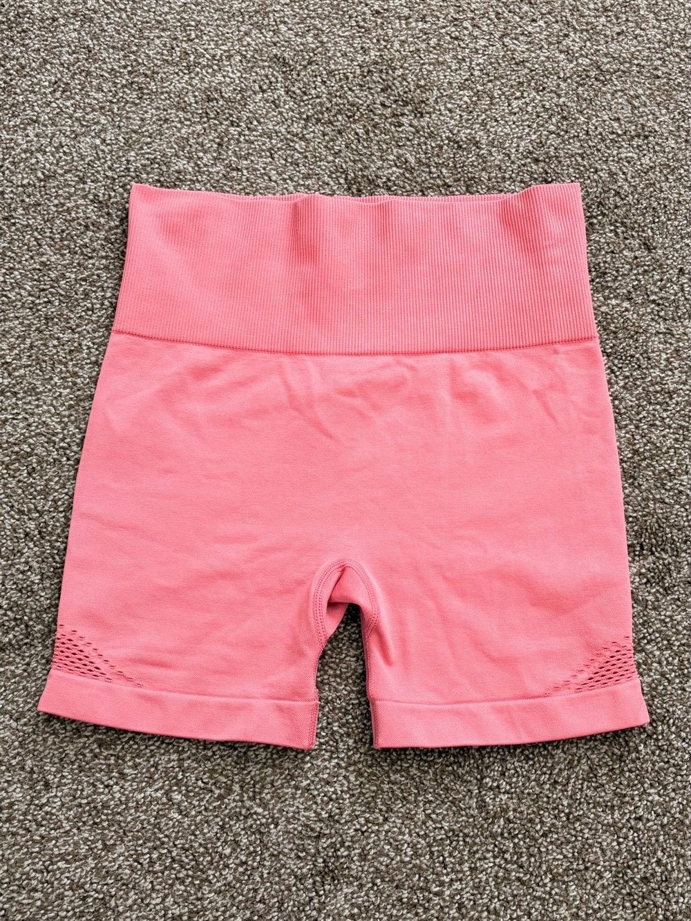 Avia Coral Pink High-Waist Seamless Bike Shorts
